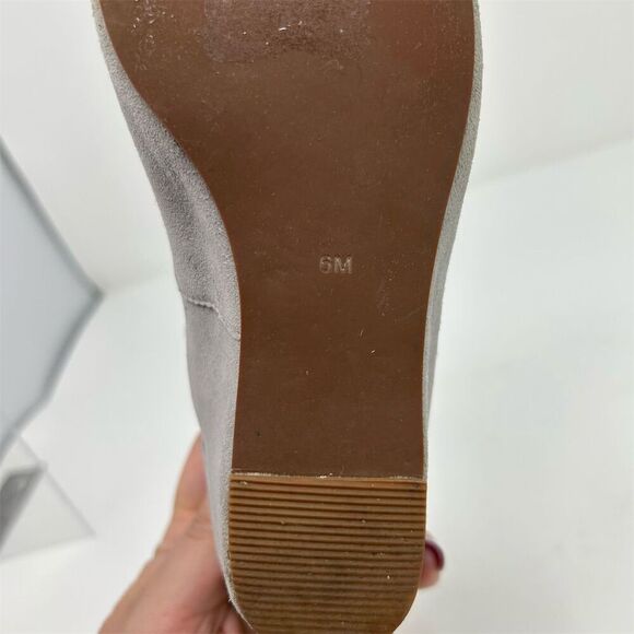 Jeffrey Campbell Women's Light Gray Peep Toe Wedge Heels Size 6 Classic Summer - Picture 13 of 15